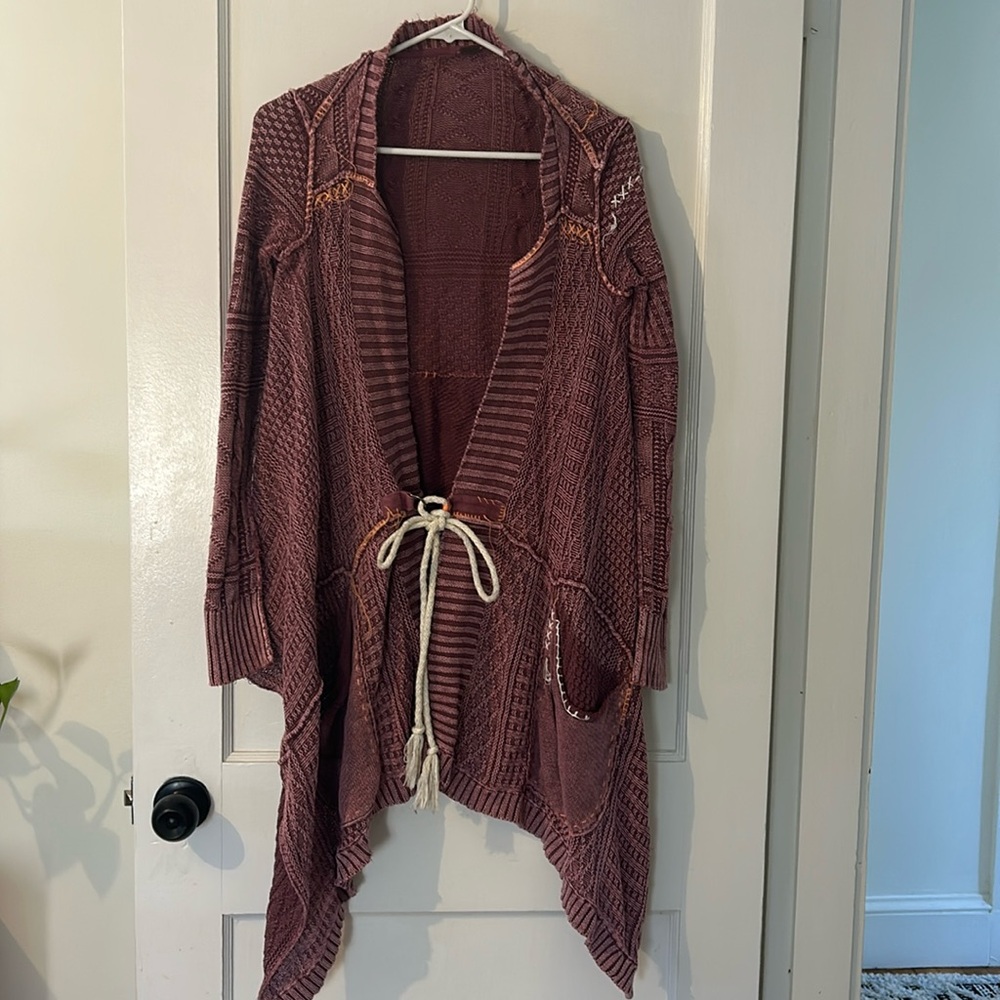 Free People high low sweater long sleeve size small